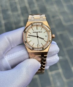 Đồng hồ Audemars Piguet Royal Oak Rose Gold Rep 11 Máy Cơ Thụy Sỹ 33mm (2)