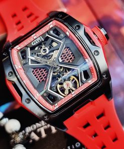 Đồng hồ Bonest Gatti 5501 chính hãng màu đỏ lộ máy 45mm (9)