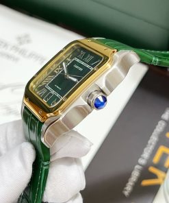 Đồng hồ Cartier Santos nam màu demi Super Fake 11 giá rẻ 40mm (2)