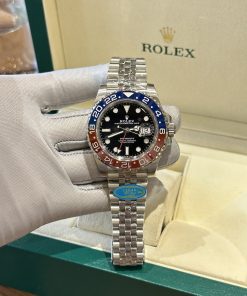 Đồng hồ GMT-Master ll Pepsi Dây Jubilee Replica 11 Clean Factory 40mm (2)