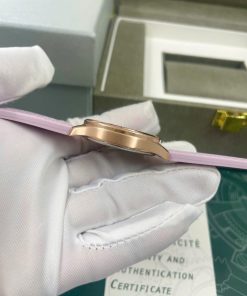Đồng hồ Patek Philippe nữ dây cao su đính đá Fake cao cấp 35mm (5)