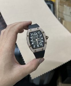 Đồng hồ Richard Mille RM67-01 rose gold đính đá Replica 11 cao cấp 40mm (2)