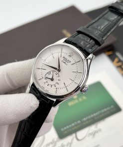 Đồng hồ Rolex Replica 11 Cellini Dual Time nam mặt trắng 39mm (2)