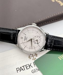 Đồng hồ Rolex Replica 11 Cellini Dual Time nam mặt trắng 39mm (2)