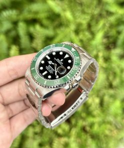Đồng hồ Rolex Submariner Replica 11 viền gốm Ceramic màu xanh Clean Factory 40mm (2)