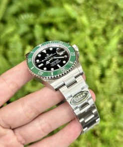 Đồng hồ Rolex Submariner Replica 11 viền gốm Ceramic màu xanh Clean Factory 40mm (2)