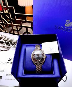 Đồng hồ Swarovski nữ đính đá Like Auth màu vàng hồng 36mm (2)