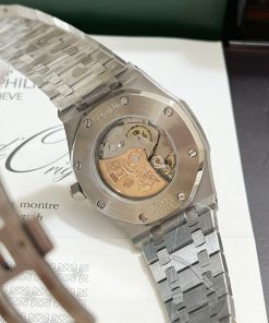Đồng hồ nam Audemars Piguet mặt trắng đính đá Fake giá rẻ 41mm (2)