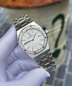 Đồng hồ nữ Audemars Piguet Royal Oak đính đá Replica 11 Thụy Sỹ 33mm (2)