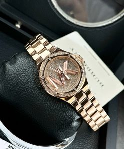 Đồng hồ nữ Michael Kors Rose Gold Like Auth dây kim loại 36mm (2)