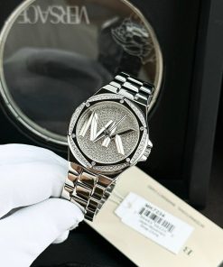 Đồng hồ nữ Michael Kors Silver Like Auth đính đá 36mm (2)
