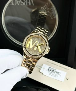 Đồng hồ nữ Michael Kors Vàng Gold Like Auth máy pin Nhật 36mm (2)