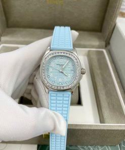 Đồng hồ nữ Patek Philippe đính đá Baguette máy Pin Nhật 35mm (4)