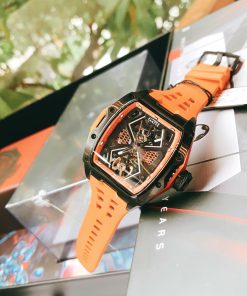 Đồng Hồ Bonest Gatti chính hãng BG5501-A2 màu cam máy cơ 45mm (2)