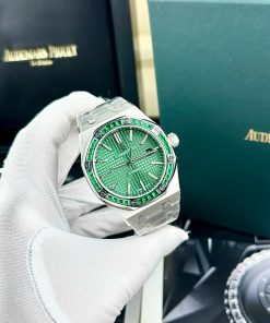 Đồng hồ Audemars Piguet Fake cao cấp máy cơ Nhật mặt xanh 41mm (2)