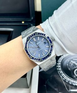 Đồng hồ Audemars Piguet Fake máy cơ Nhật nam đính đá baguette 41mm (2)