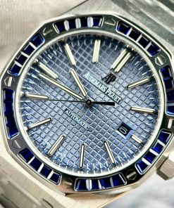 Đồng hồ Audemars Piguet Fake máy cơ Nhật nam đính đá baguette 41mm (2)