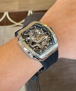 Đồng hồ Bonest Gatti BG5606-A1 rồng châu âu nam cọc số dạ quang chính hãng 45mm (2)