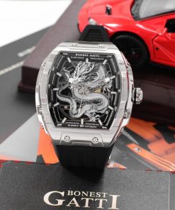 Đồng hồ Bonest Gatti BG5606-A1 rồng châu âu nam cọc số dạ quang chính hãng 45mm (2)