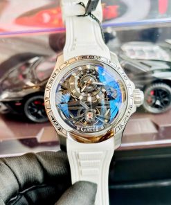 Đồng hồ Bonest Gatti King Sport BG5101-A1 nam dây cao su trắng chính hãng 43mm (2)