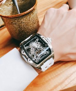 Đồng hồ Bonest Gatti chính hãng BG5502-A2 nam dây cao su trắng 45mm (2)