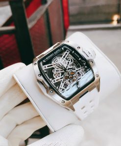 Đồng hồ Bonest Gatti chính hãng BG5502-A2 nam dây cao su trắng 45mm (2)