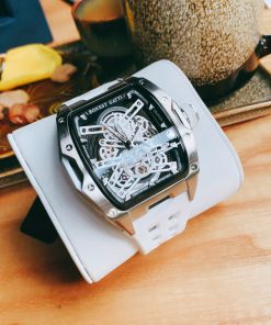 Đồng hồ Bonest Gatti chính hãng BG5502-A2 nam dây cao su trắng 45mm (2)