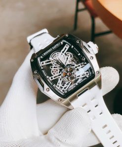 Đồng hồ Bonest Gatti chính hãng BG5502-A2 nam dây cao su trắng 45mm (2)