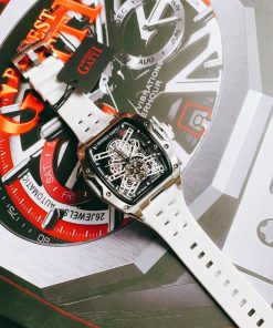 Đồng hồ Bonest Gatti chính hãng BG5502-A2 nam dây cao su trắng 45mm (2)