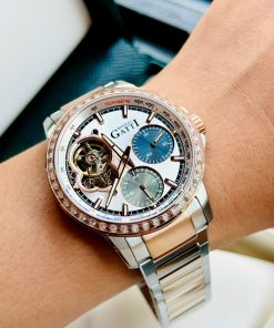 Đồng hồ Bonest Gatti chính hãng BG8802-S3 nam đính đá Baguetee 43mm (3)