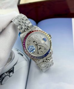 Đồng hồ Rolex DateJust Rainbow nam máy cơ Thụy Sỹ Super Fake 11 41mm (2)