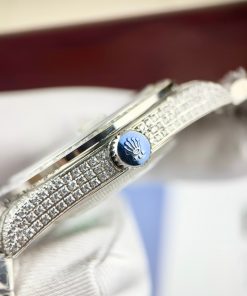 Đồng hồ Rolex DateJust nam đính full đá máy cơ Thụy Sỹ Super Fake 11 41mm (2)