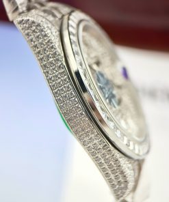 Đồng hồ Rolex DateJust nam đính full đá máy cơ Thụy Sỹ Super Fake 11 41mm (2)