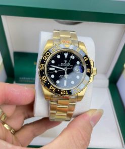 Đồng hồ Rolex GMT-Master ll màu vàng gold Super Fake 11 nam máy cơ Nhật 40mm (2)