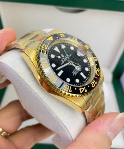 Đồng hồ Rolex GMT-Master ll màu vàng gold Super Fake 11 nam máy cơ Nhật 40mm (2)