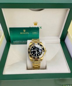 Đồng hồ Rolex GMT-Master ll màu vàng gold Super Fake 11 nam máy cơ Nhật 40mm (2)