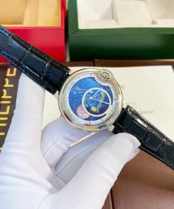 Đồng hồ Cartier Bleu De Mặt trái đất Fake cao cấp 40mm
