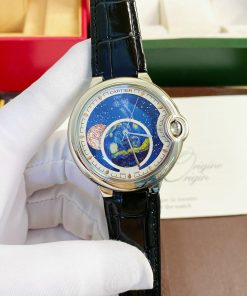 Đồng hồ Cartier Bleu De Mặt trái đất Fake cao cấp 40mm