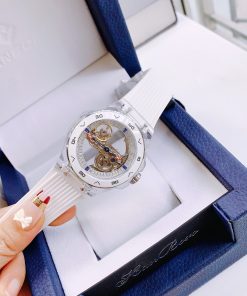Đồng hồ Hanboro chính hãng màu trắng máy cơ automatic Nhật 43mm (2)