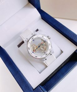 Đồng hồ Hanboro chính hãng màu trắng máy cơ automatic Nhật 43mm (2)
