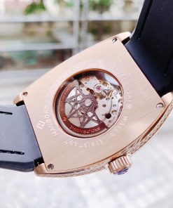 Đồng hồ Hanboro chính hãng nam đính đá Swarovski 45x54mm (2)