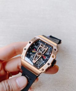 Đồng hồ Hanboro chính hãng nam màu rose gold 43mm (2)