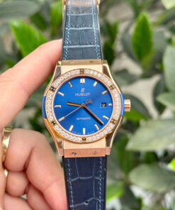 Đồng hồ Hublot nam siêu cấp ZF Nhật king gold đính đá Super Fake 1:1 42mm - DWatch