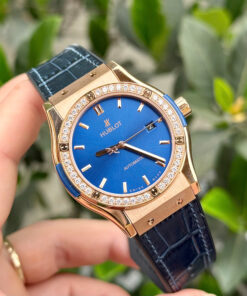 Đồng hồ Hublot nam siêu cấp ZF Nhật king gold đính đá Super Fake 1:1 42mm - DWatch