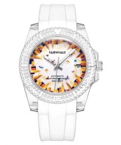 Đồng hồ Mark Fairwhale 6160 chính hãng dây cao su 40mm (2)