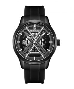 Đồng hồ Mark Fairwhale 6190 chính hãng nam dây cao su 42mm (2)