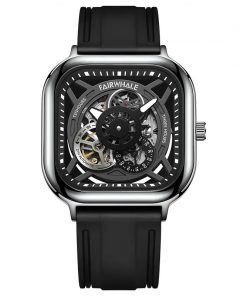 Đồng hồ Mark Fairwhale 6570 nam chính hãng mặt vuông 42mm (2)