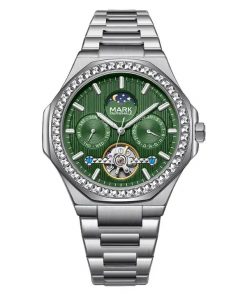 Đồng hồ Mark Fairwhale 6740 nam máy lộ cơ Automatic chính hãng 46mm (2)