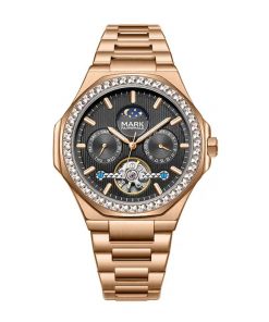 Đồng hồ Mark Fairwhale 6740 nam máy lộ cơ Automatic chính hãng 46mm (2)