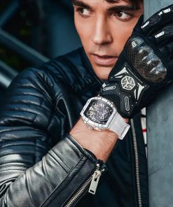 Đồng hồ Mark Fairwhale chính hãng nam máy lộ cơ Automatic 40x48mm (2)